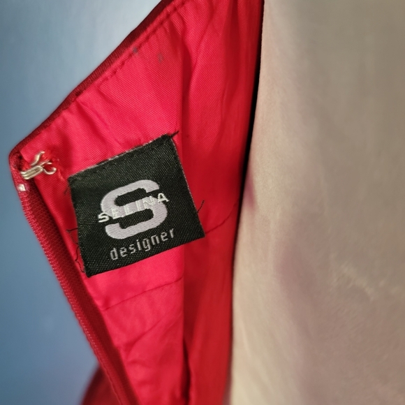 Selina Designer Red‎ Sexy Bodycon Mermaid Ball Gown Prom Dress Size XS - Picture 12 of 13